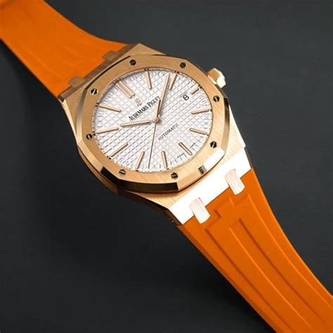 audemars piguet royal oak 41mm strap|Audemars Piguet crocodile strap.